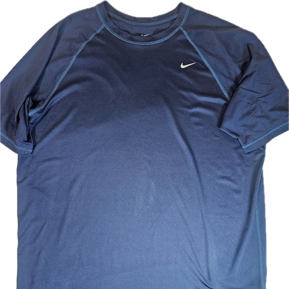 Nike Other - Nike T-Shirt Mens XXL Blue Logo Dri-Fit Athletic Gym Workout Short Sleeve Tee